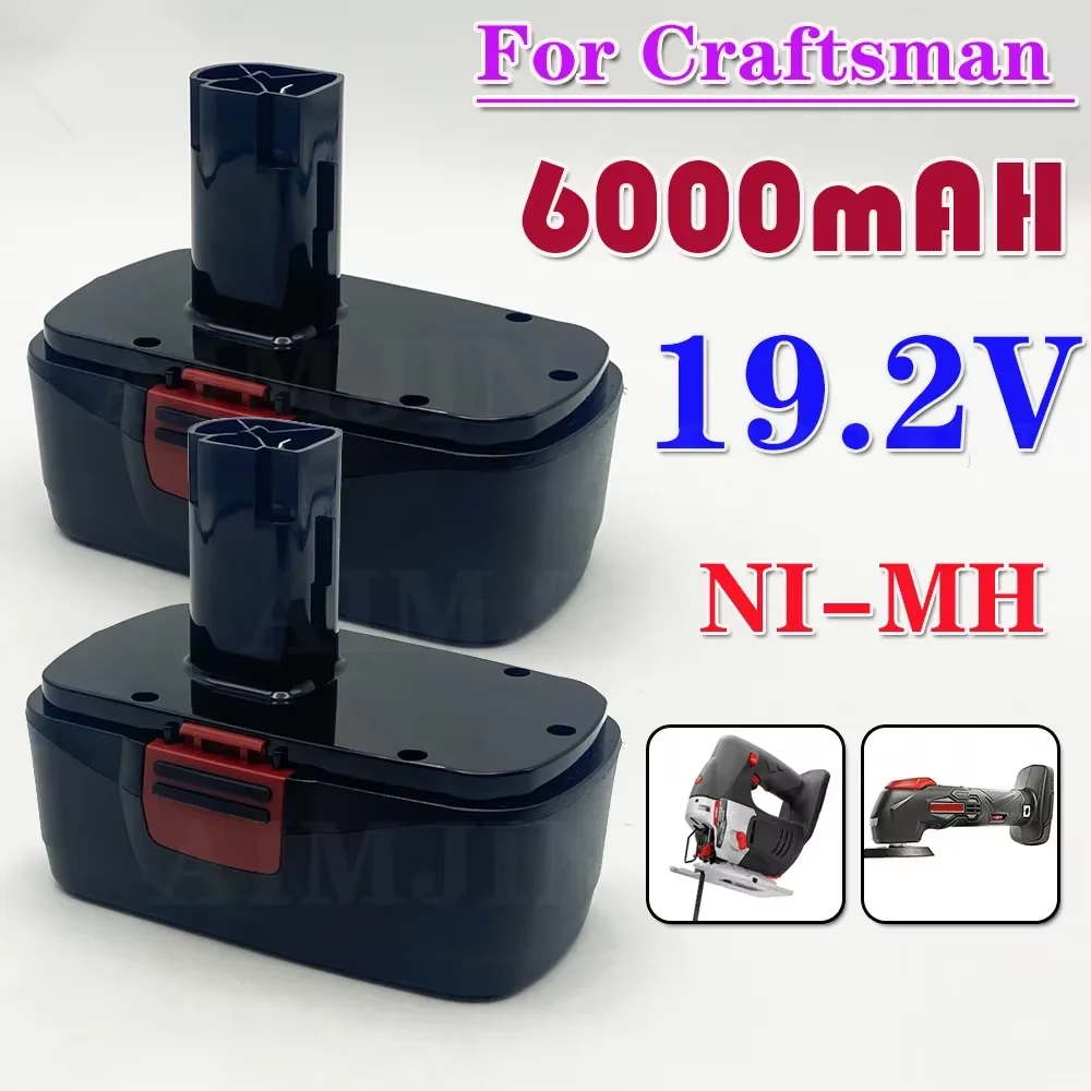 

6000mAh Ni-MH Replacement Battery for Craftsman 19.2V Battery C3 DieHard 130279005 130279003 130279017 315.113753 315.115410