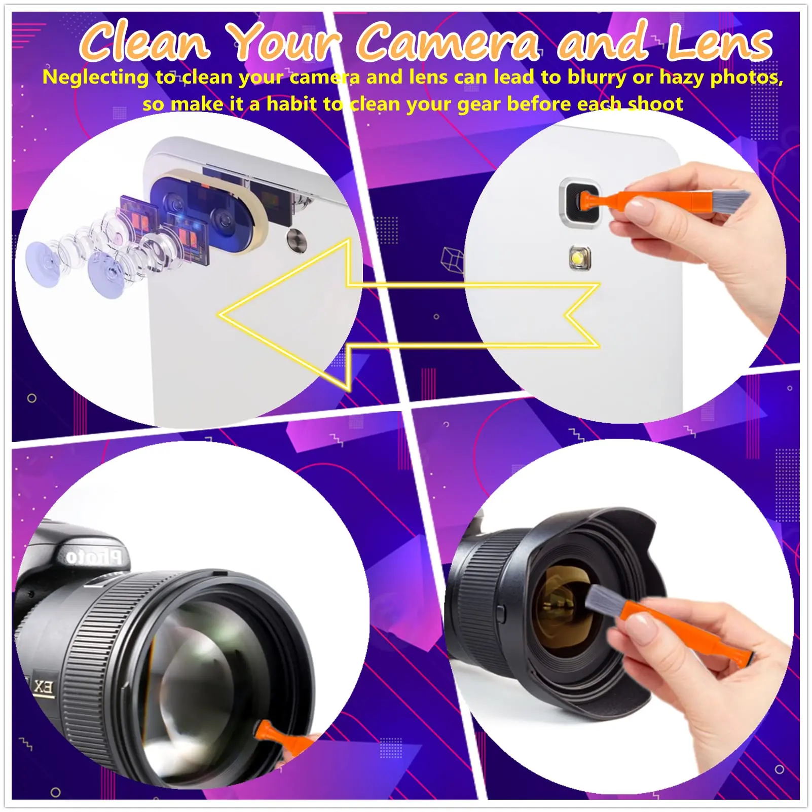 11 in 1 Electronics Cleaner Kit Laptop Screen Keyboard Cleaner Kit Multi-Function Cleaning Kit for Phone/Earbuds/Camera Lens