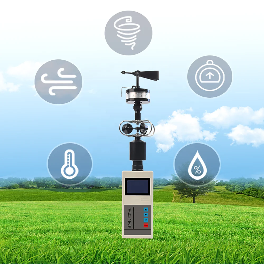 Small Handheld Portable Weather Station Indoor and Outdoor Industry Farm