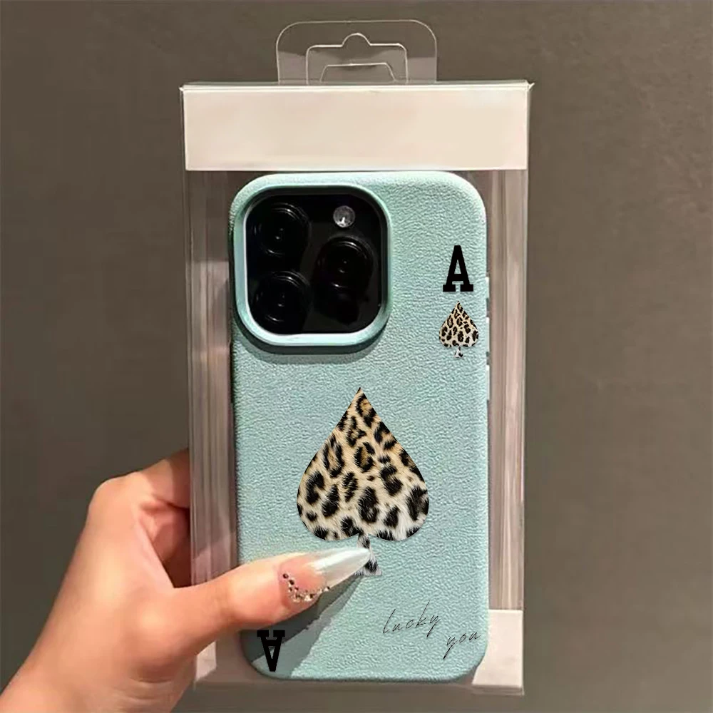 Ace Card Lucky Phone Case Cool Button Cover Matte Art for Best iPhone 16 Pro New 17 Soft Cute 12 Max Plus 11 15 13 14 Air