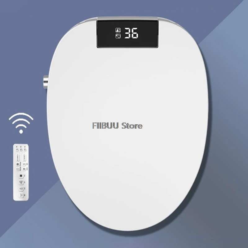 Smart Bidet Toilet Seat Cover Heated Seat Warm Air Dryer Instant Warm Water Front Rear Wash Slow Close Elongated Intelligent