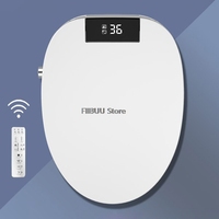 Smart Bidet Toilet Seat Cover Heated Seat Warm Air Dryer Instant Warm Water Front Rear Wash Slow Close Elongated Intelligent