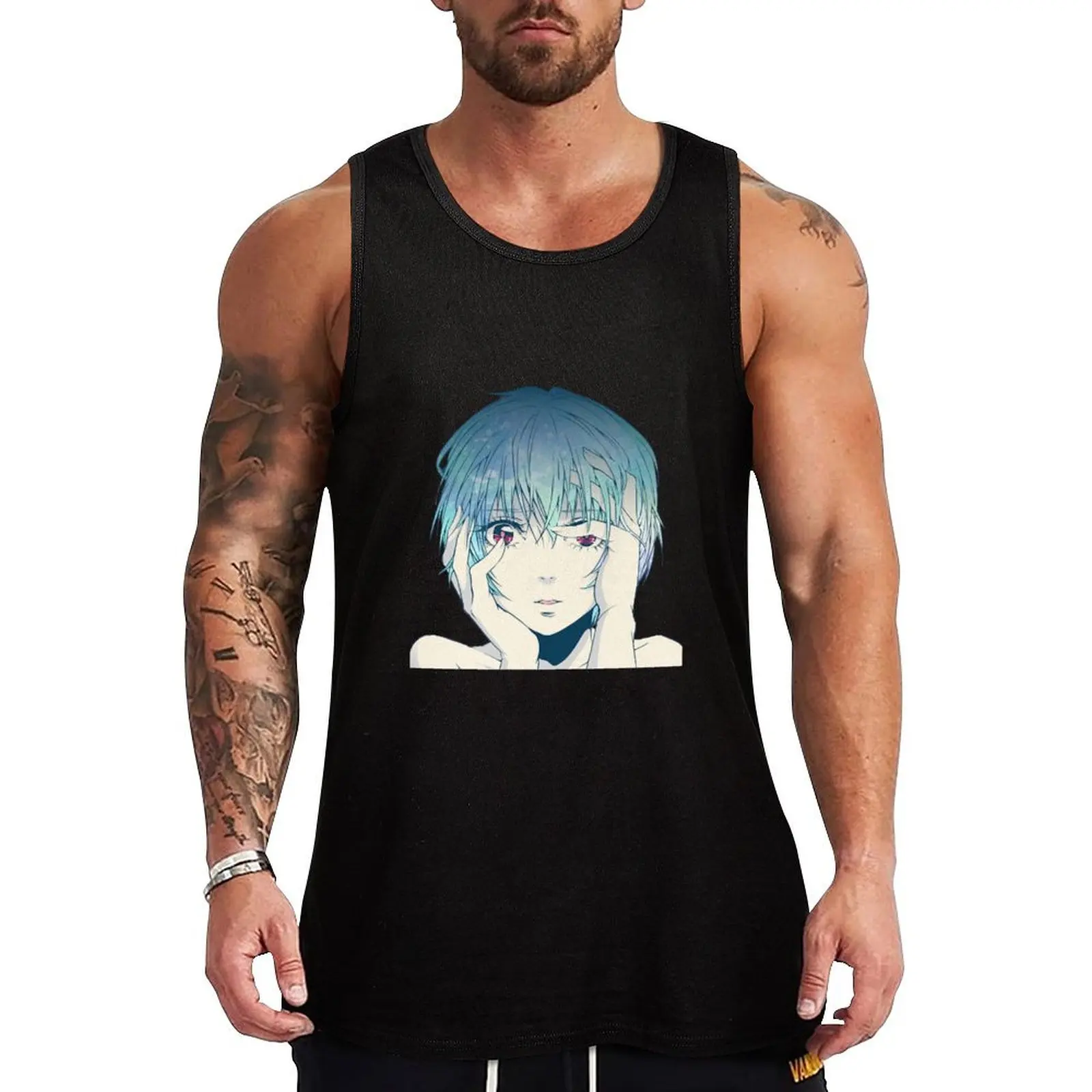 

Rei Ayanami Tank Top cute tops man sexycostume sports t-shirts for men