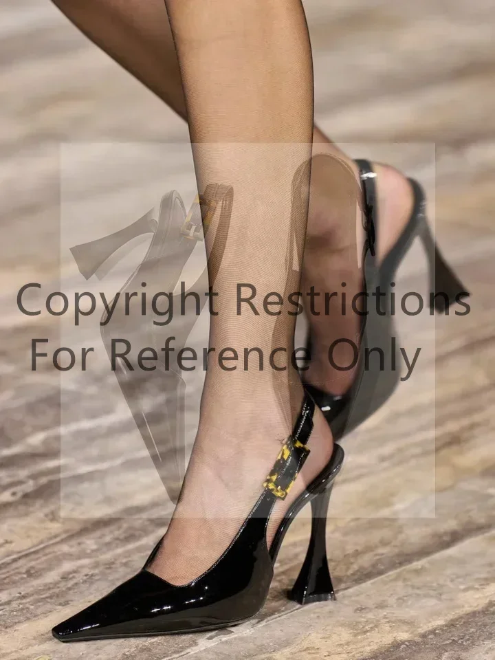 【Measure your feet length before order】Strange Heel Elegant Luxury Designer Women Sandal High Heel Slingback Prom Shoe 13-CHC-33