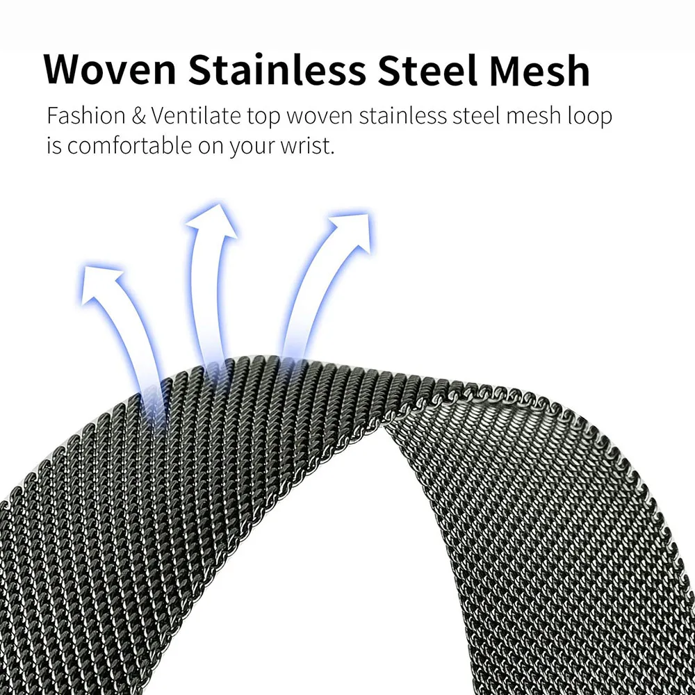 Cinturino magnetico da 22 mm per Huami Amazfit GTR 4 3 Pro 2 2e cinturino in maglia di acciaio inossidabile per GTR 47mm Pace Stratos