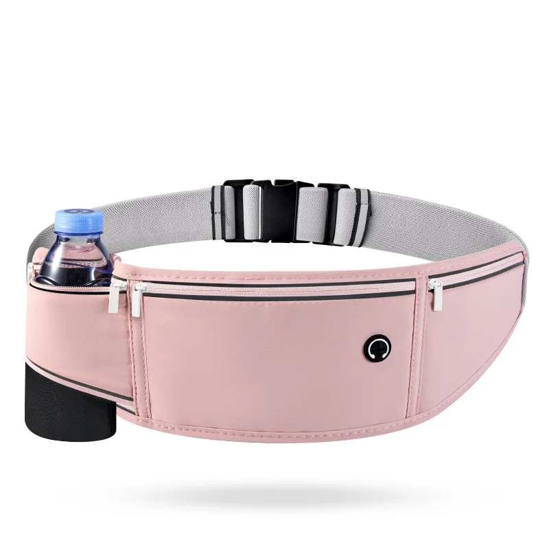 Running Waist Bag for Men Women Waterproof Sports Fanny Pack Belt with Reflective Strip & 3 Pockets Workout Hiking Travel