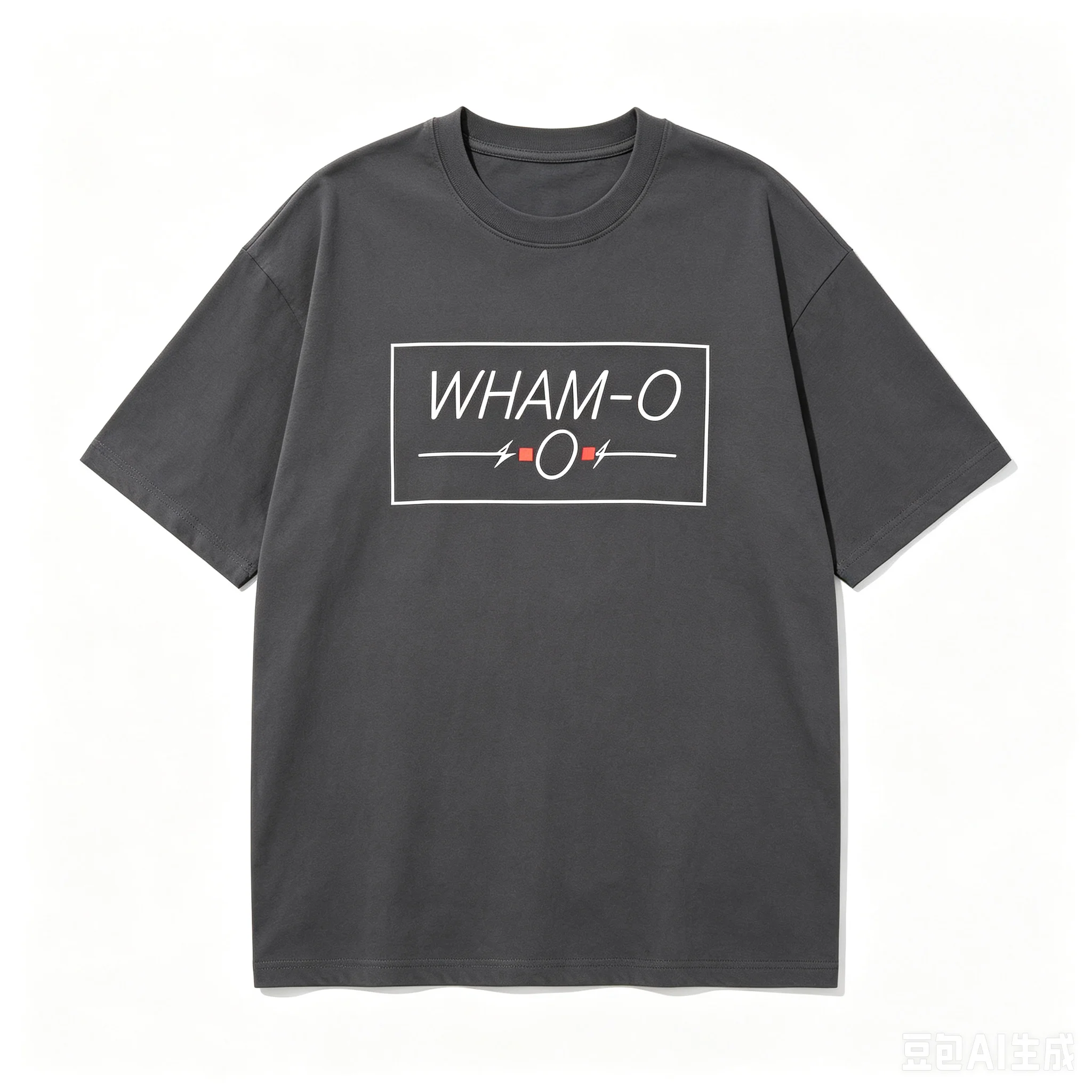 Retro Simple Lightning Graphic Tee Women Oversized Crew Neck Street Skate Tshirt