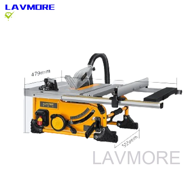Table Saw 210mm 8 Inch Wood Cutting Saw Dust Free With Extension Table Portable Woodworking Machine For Jobsite