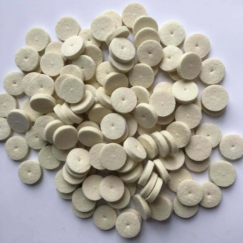 50Pcs 13mm Wool Felt Polishing Buffing Wheel Grinding Polishing Pad+2Pcs 3.2 mm Shanks for HOMEFISH Tool