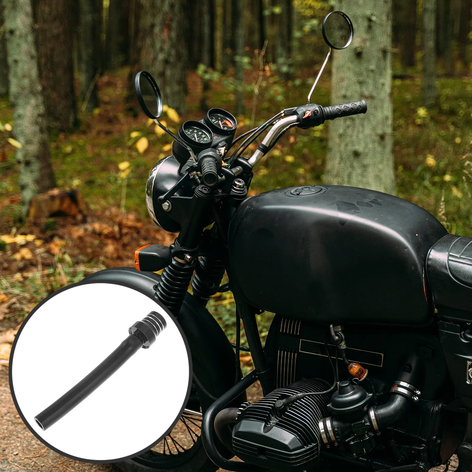 

Motorcycle Gas Cap Fuel Tank Breather Vent Tube One Way Valve Leak Proof Replacement Atv Motorbike Accessories