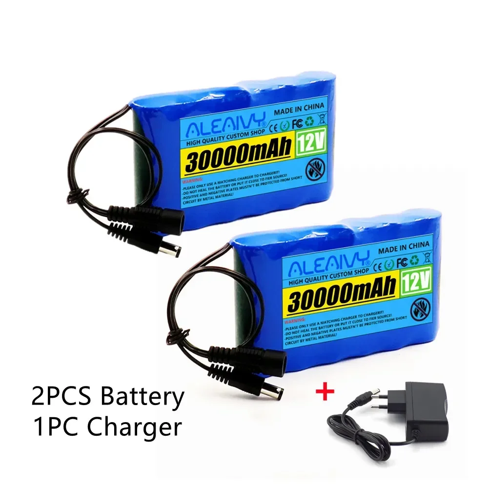 Aleaivy 12 V 15000 mAh 3S2P 18650 tragbarer Akku mit BMS – ideal für Navigatoren, LED-Leuchten, Lautsprecher, CCTV und 12 V kleine Geräte 7