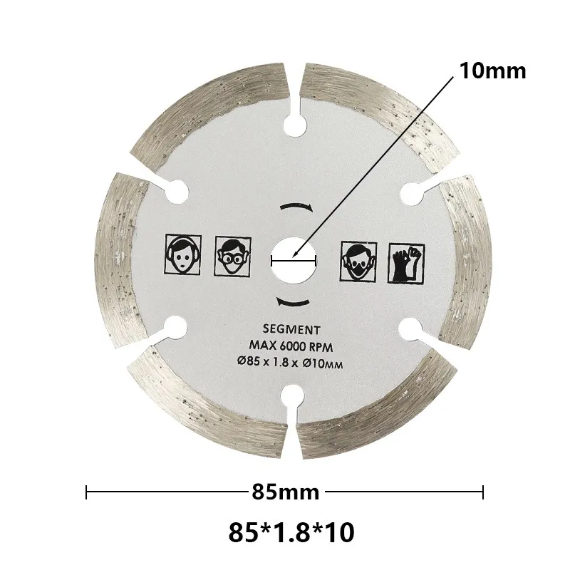 Lame per seghe per utensili da taglio da 85mm per utensili elettrici lama per sega circolare per legno lama per sega HSS Dremel Cutter Mini lama per