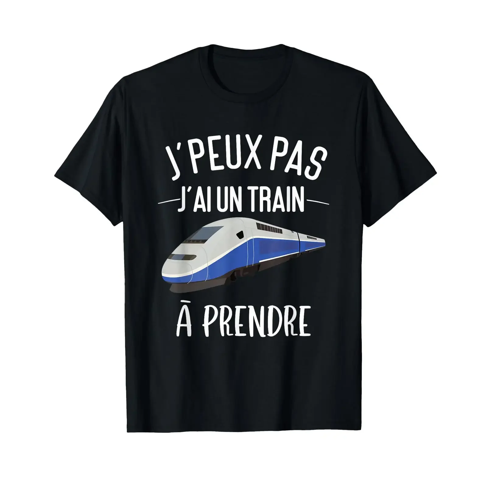 I Can't Have A Train To Take Off Station T Shirt vintage Washed Casual designer clothes Stylish Stretched homme