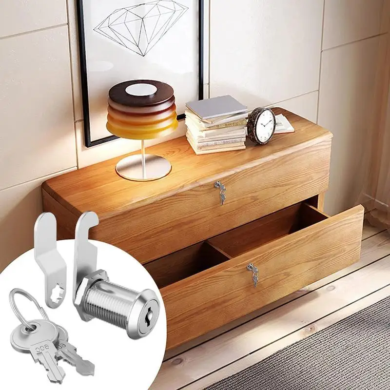 Cam Locks for Cabinets Door Cabinet Mailbox Drawer Locks With 2 Key RV Locks easy install Safety locks For RV Storage Tool