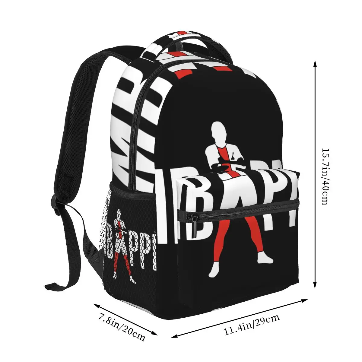 Kylian Mbappe-mochila informal Unisex para estudiantes, mochila para ordenador de viaje y ocio