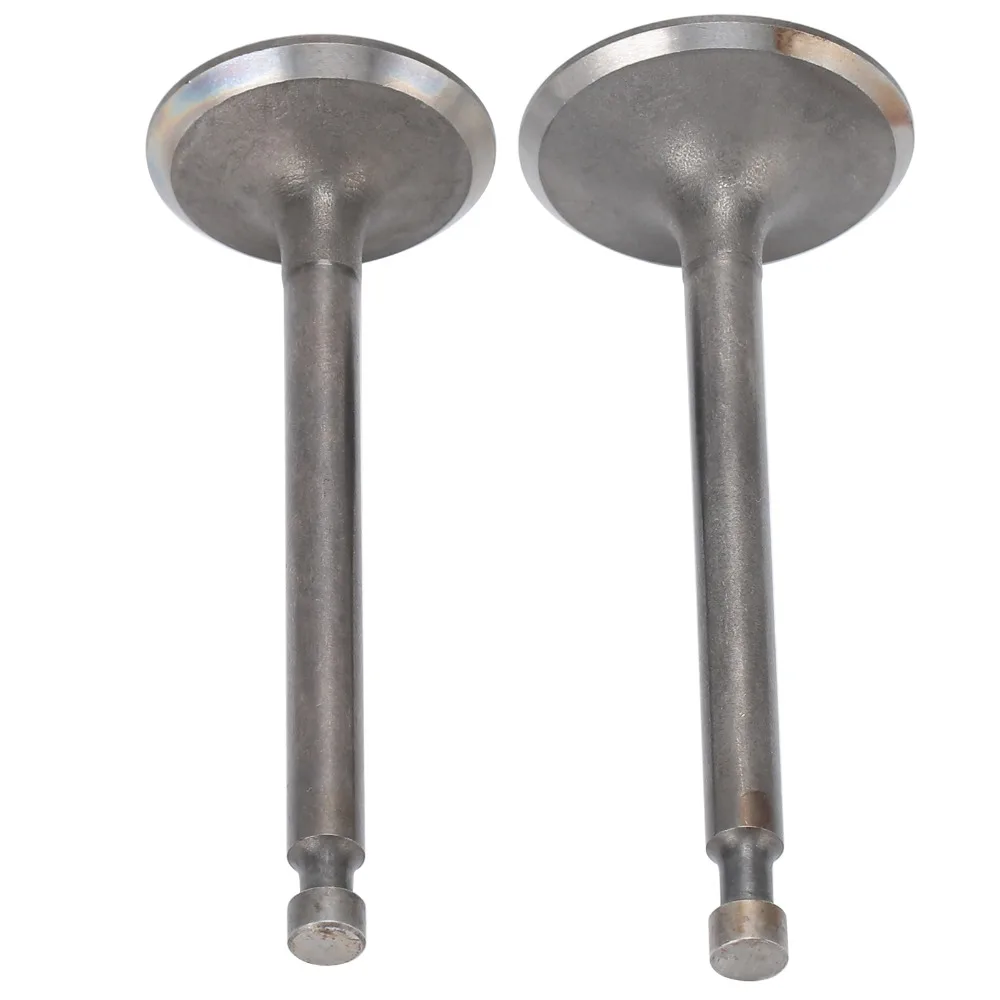 Dark Silver Intake Exhaust Valve Kit Metal Compact Generator Valve Set Easy to Install Round Head for 190F/GX420