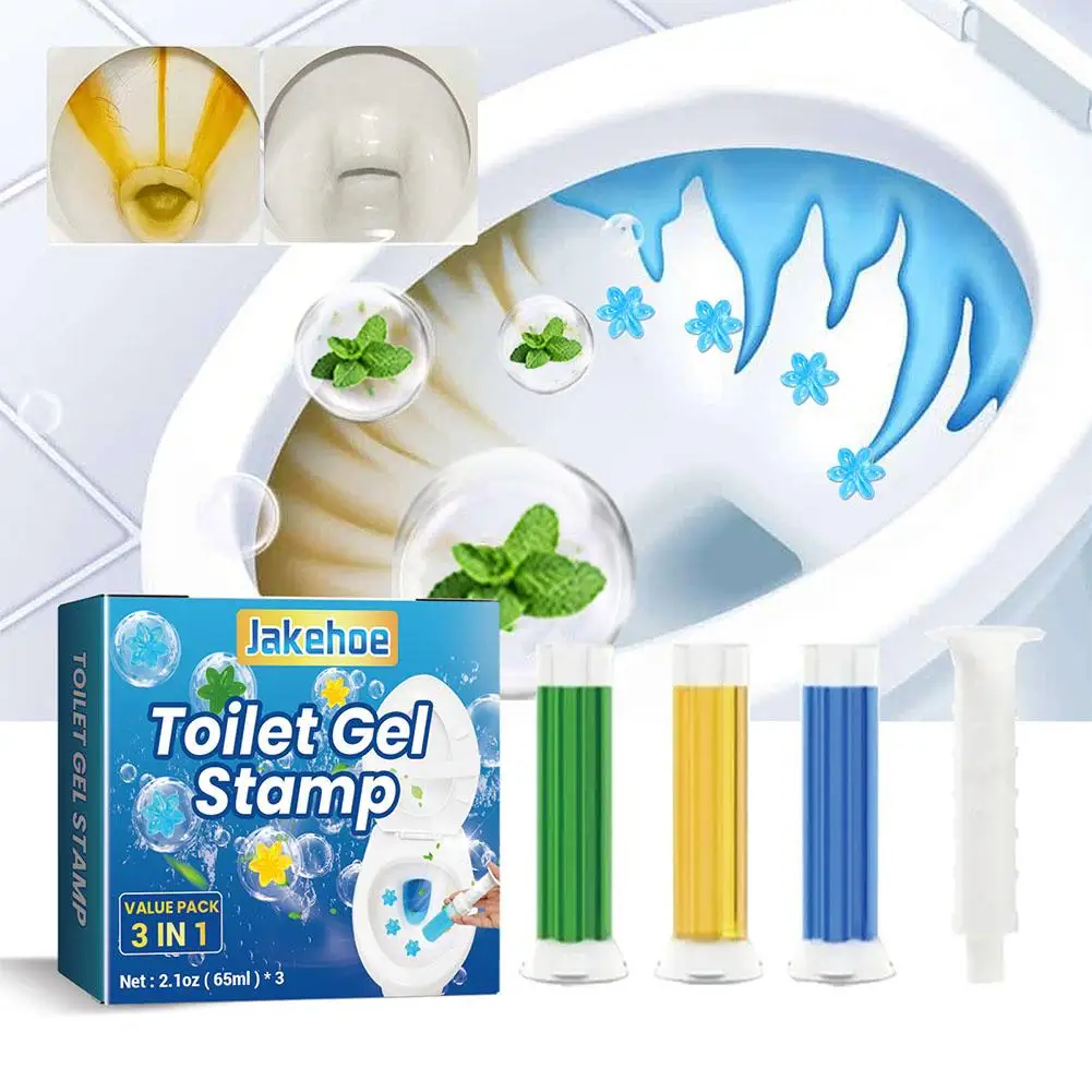 65ml*3pcs Flower Aroma Toilet Cleaning Gel Toilet Deodorant Household Cleaning Odor Toilet Removing Tool Cleaning Aroma Cle N5l9