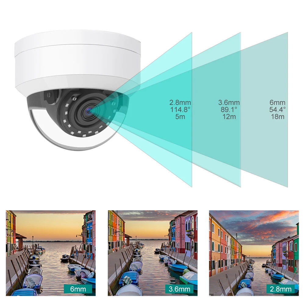 Купольная IP-камера Anpviz, 6 МП, POE