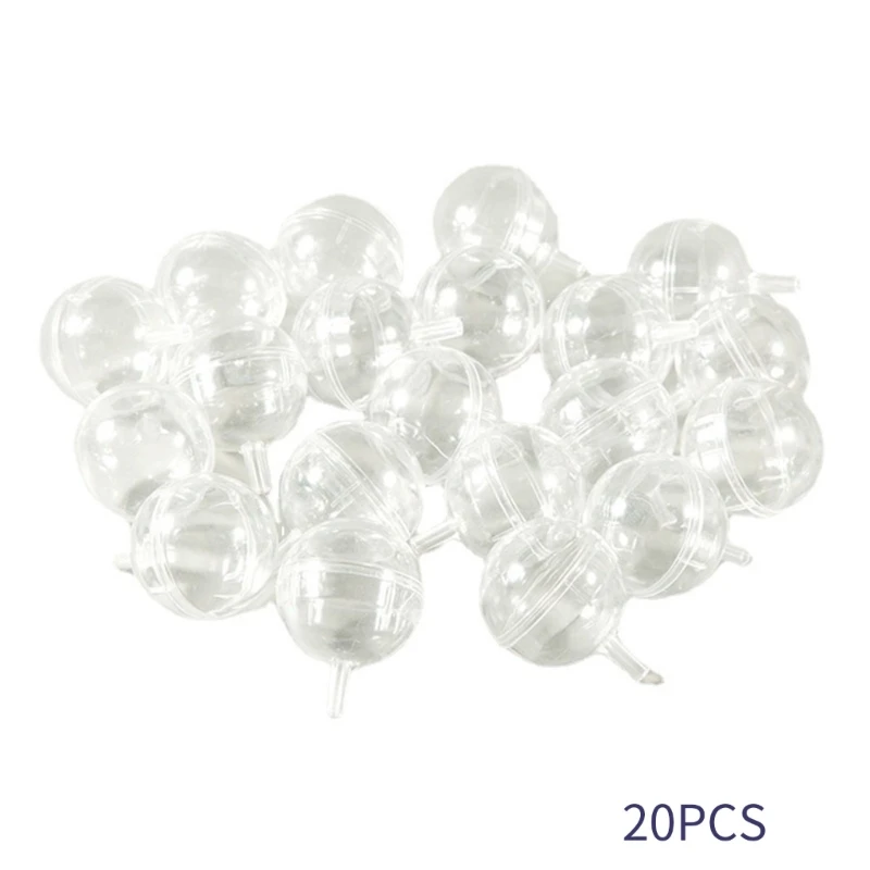 20 peças suporte trufas bola chocolate plástico transparente acessórios buquê doces diy
