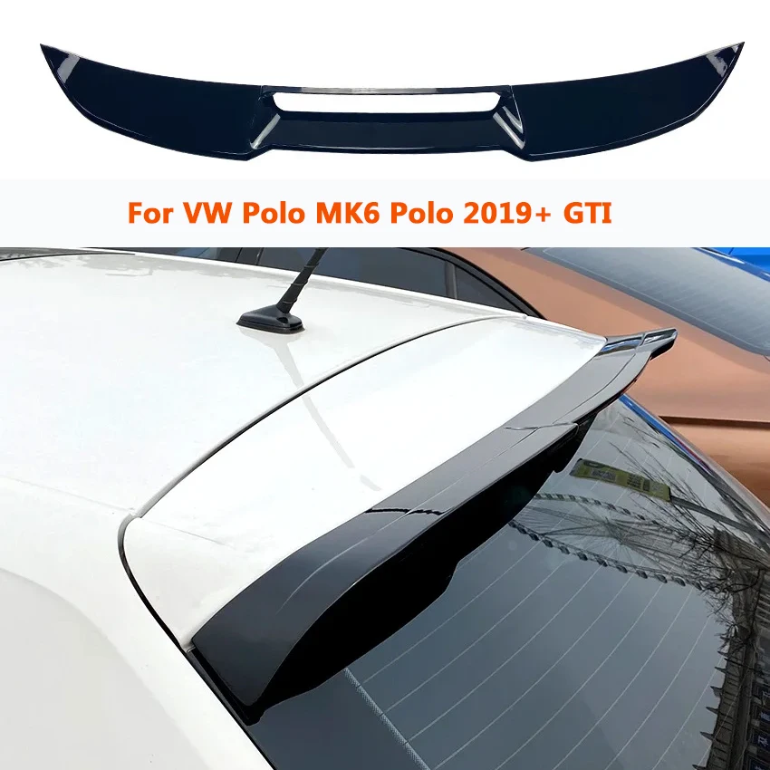 

Car Roof Spoiler Wing Fixed Wind Wing For VW Polo MK6 Polo 2019+ GTI Car Trunk Tail Top Spoiler Wing Body Decoration Accessories