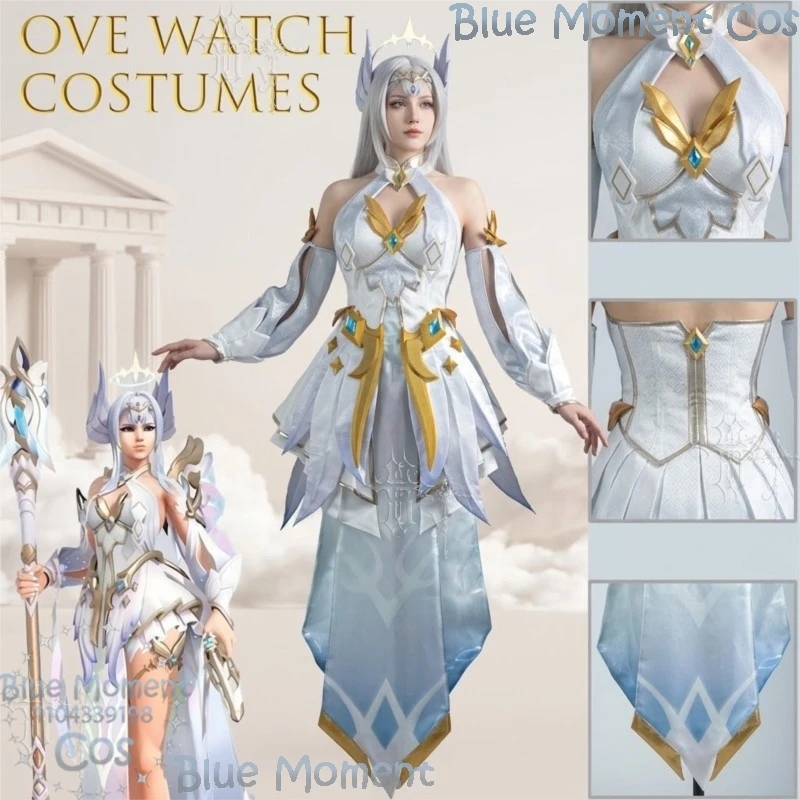 ​​Ove watch Mercy Mythic Skin Aether Guardian Cosplay Costume Anime Party Uniform Halloween Play Role Clothes Clothing party ​ - view 6