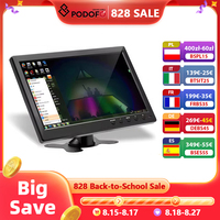 Podofo 10.1'' Car Monitor TFT LCD HD Digital Screen HDMI/VGA/AV/USB/SD Video Input PC/TV/DVD Player Display Security Monitor