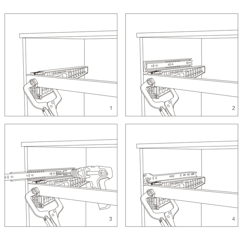 Drawer Track Jig Installation Aids Punch Positioner Template Fast Installation Of Locator Mounting