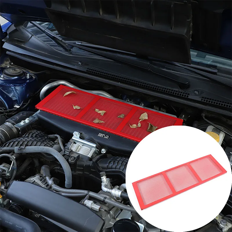 

Carbon Steel Car Hood Engine Radiator Protection Net Dustproof Cover Trim For Subaru WRX 2023-2025 2026 Car Accessories