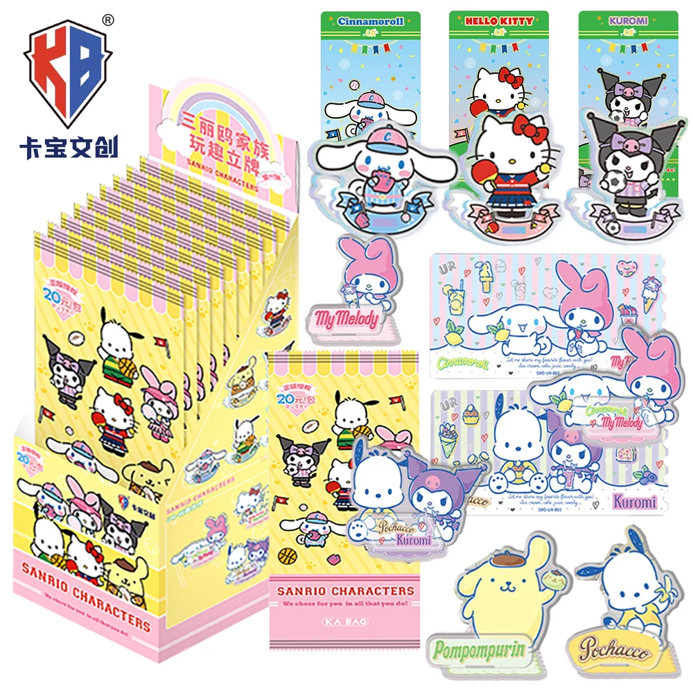 

KABAO Genuine Sanrio Children's Collection Christmas Gifts Toy Shining Japanese Celebrity Family Acrylic Stand Model Ornaments