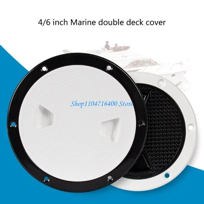 

y1gd Deck Inspection Access Cover Plastic Boat Screw Out Plate for Canoe Marine