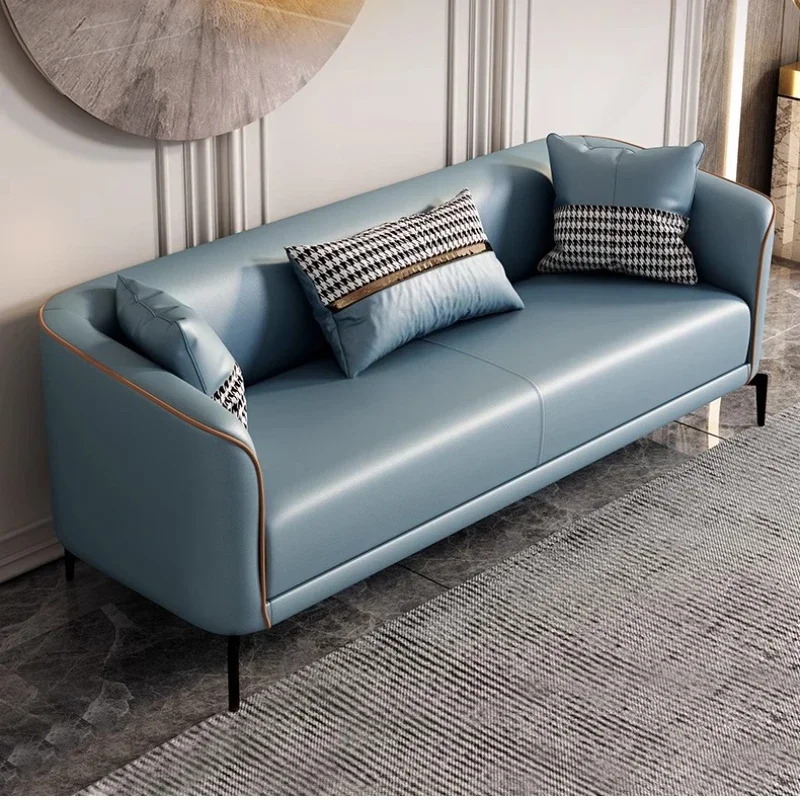

Современный простой двойной тройной диван для главной спальни, небольшой диван для гостиной, роскошный скандинавский диван, маленькая квартира, гостиная