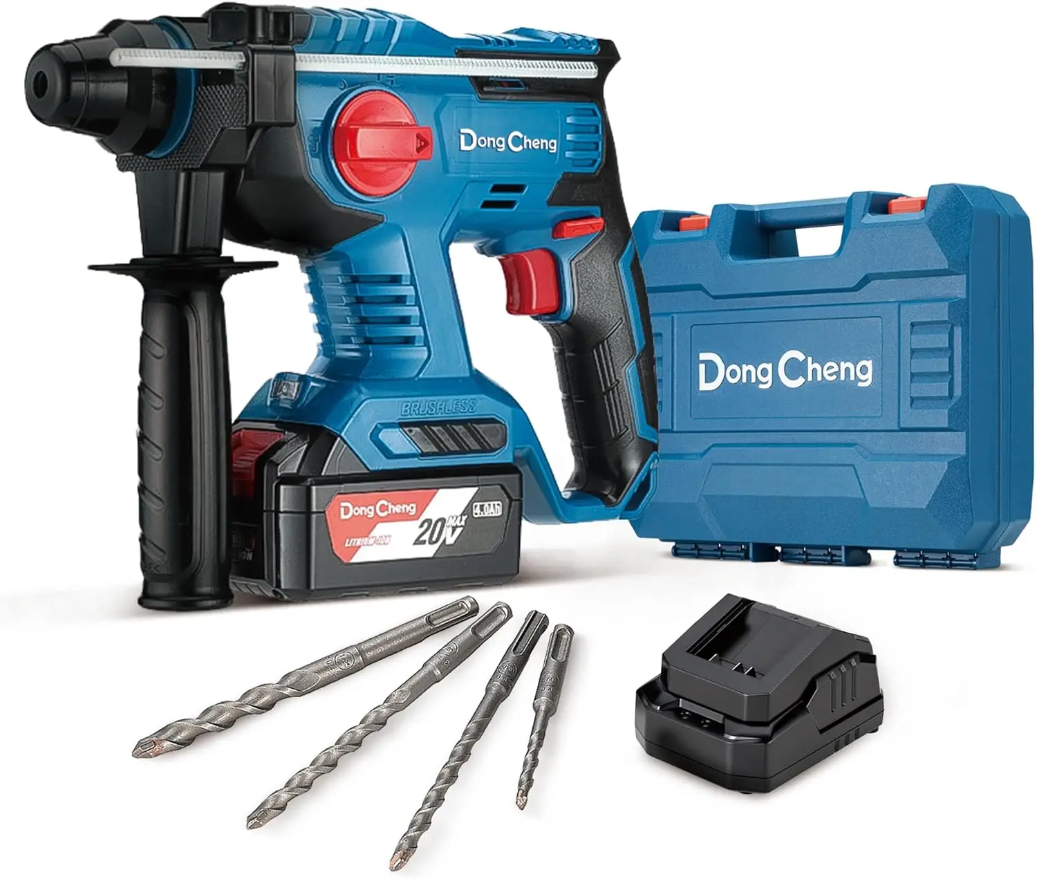 Dongcheng 20V Max Cordless Rotary Hammer Drill, 7/8