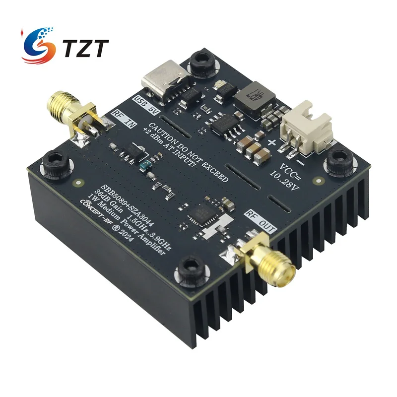 TZT SBB5089 + SHF0589/SHF0289/SZA3044 Vi Sóng Module Khuếch Đại Sóng RF Bảng Mạch Khuếch Đại 40MHz-1.2GHz 2W Tăng 25DB