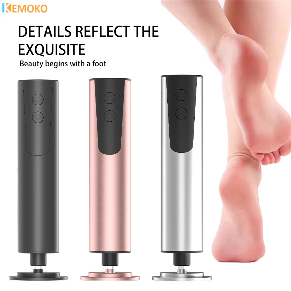 

Electric File Foot Callus Remover Leg Heels Remove Dead Skin Removal Pedicure Set and Replacement Sandpaper Foot Care Tools