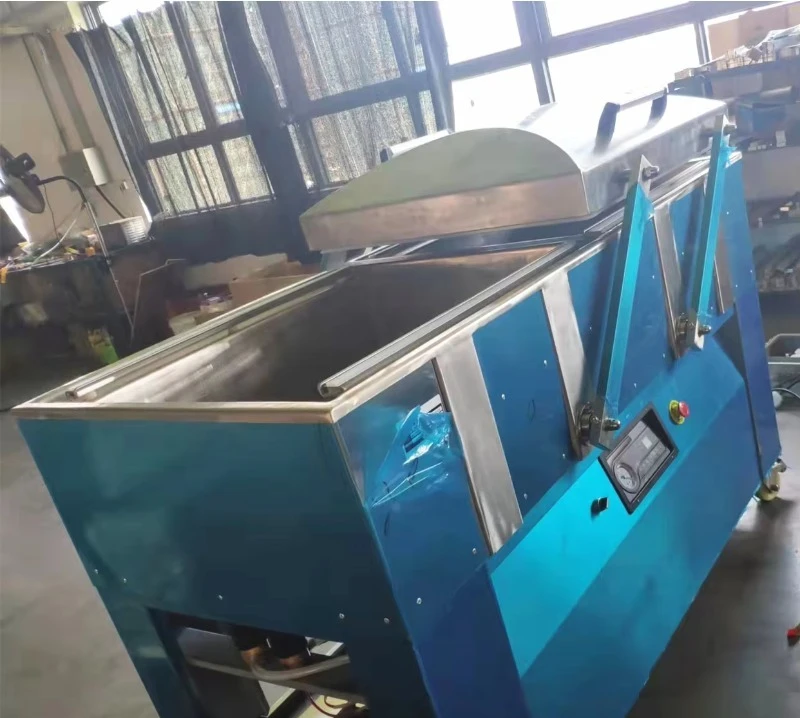 Pork Cheese Double Chamber Vac Vacuum Pack Sealer Machine Deep Vacuum Sealer for Big Product Fruit Durian