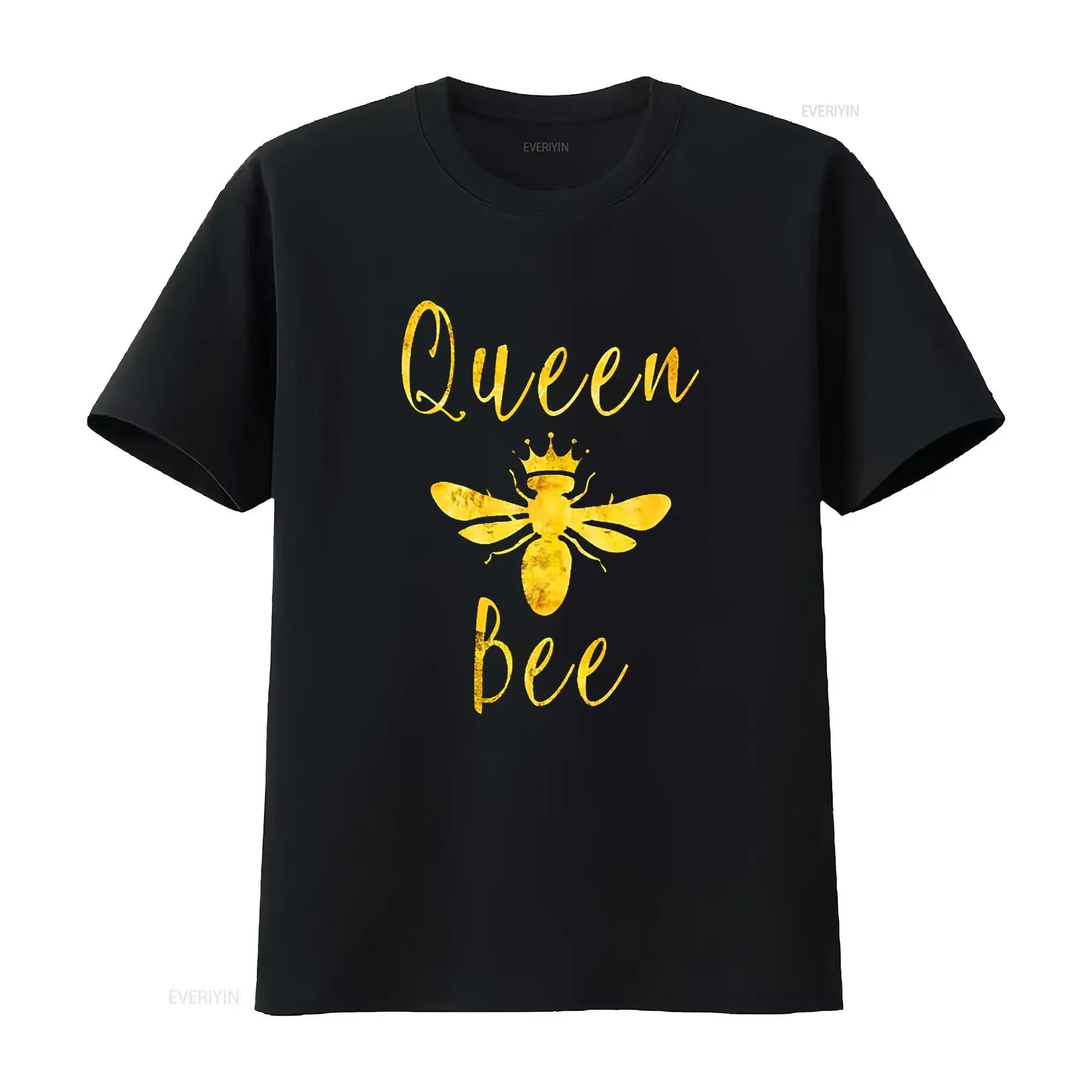 Womens Queen Bee Crown For Women Wives Mothers Bumble T Shirt vintage Washed streetwear designer clothes Stretched graphic