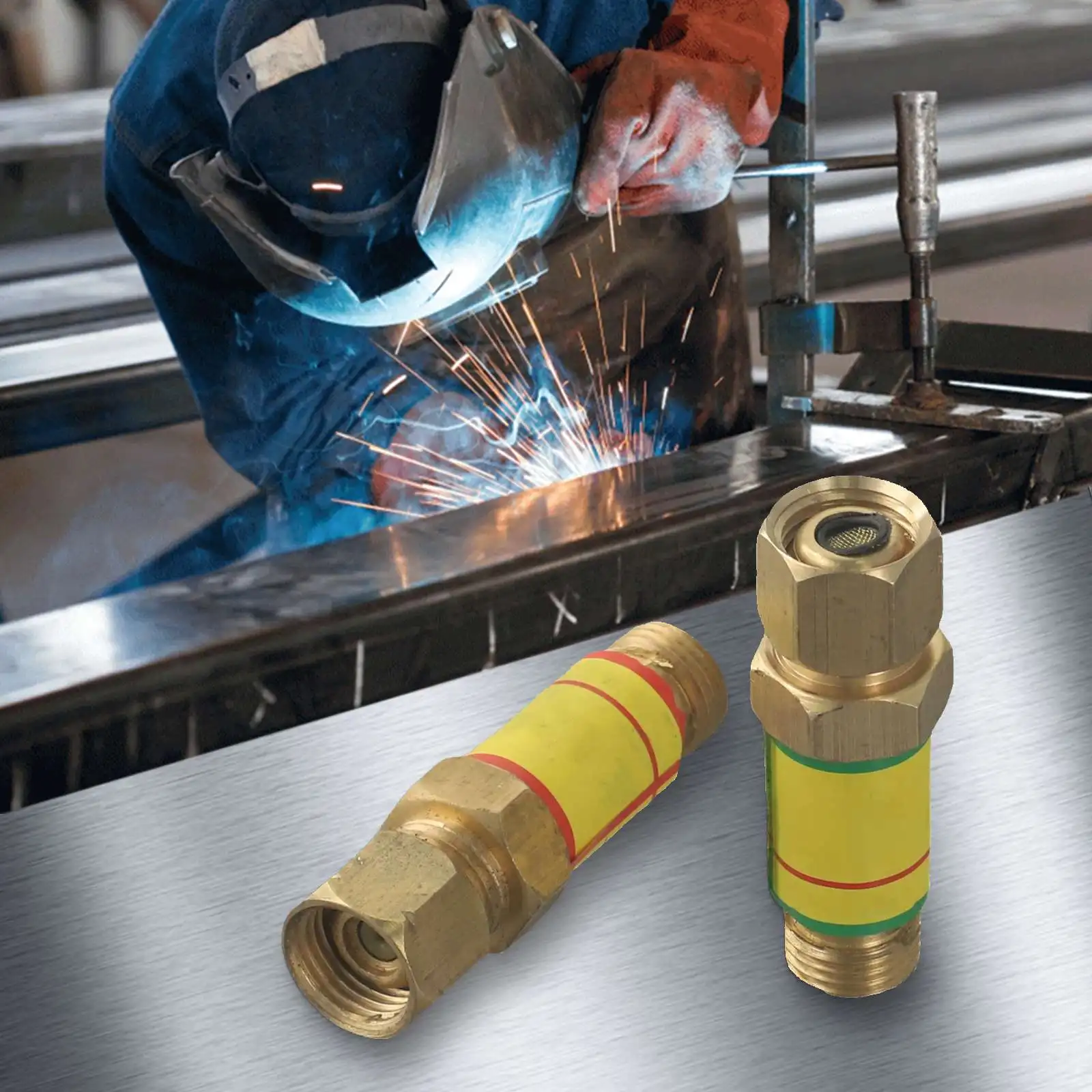 

Flashback Arrestor for Oxygen Acetylene Cutting Torch, M16*1 5 Copper Check Valve, Ensures Safety, Perfect for Home Appliances