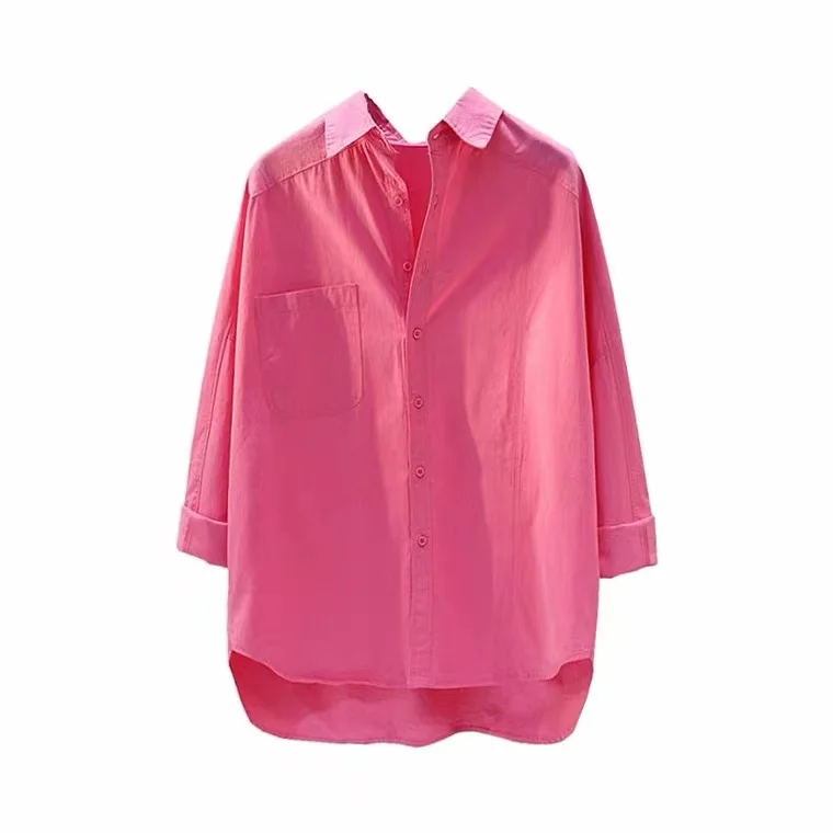 

Свободные женские длинные све, повседневный воротник на пуговицах, цветная весенняя коллекция для поездок на работу