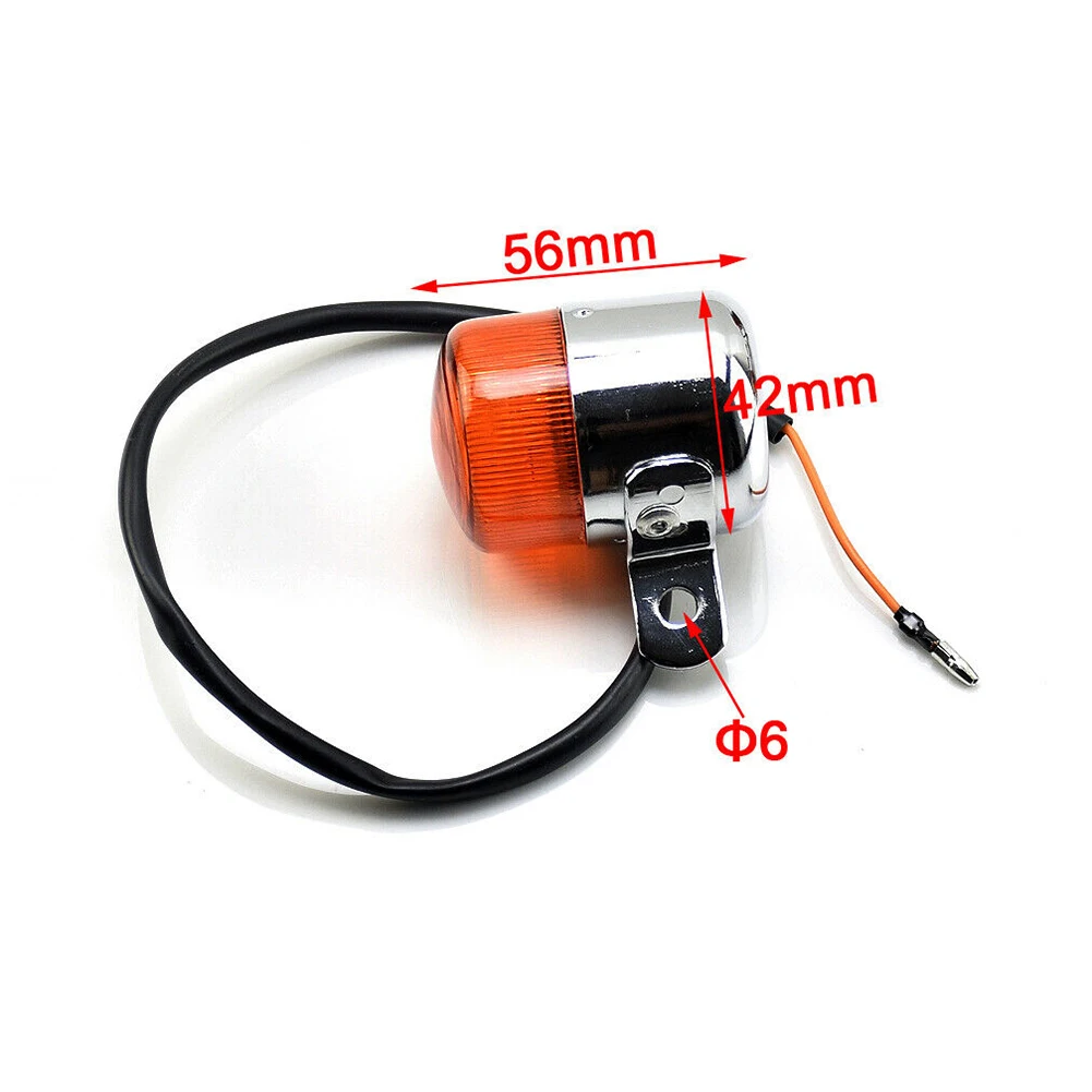 4Pcs Motorcycle Turn Signal Light 12V Amber Flasher Indicator Motorbike Accessories For HONDA- Z50 MONKEY- CHALY- DAX- CF50/CF70