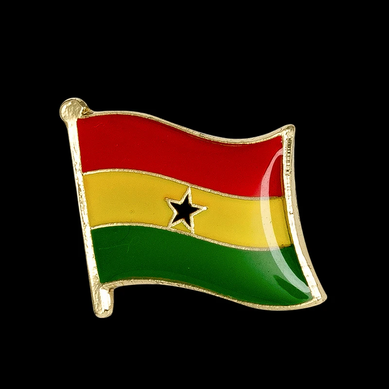 Ghana Flagge Abzeichen Brosche Natinal Anstecknadeln Flagge Anstecknadeln Land Flagge Abzeichen
