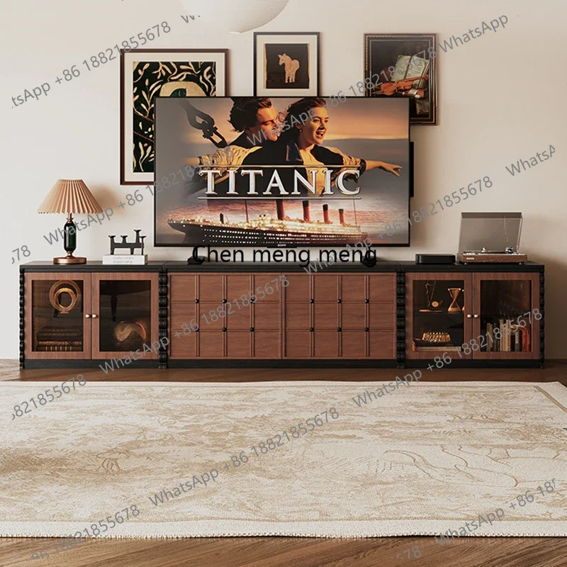 

RR Luxury Unique Tv Consoles Cabinet Boho Simple Decoration Aesthetic Tv Stands Storage Drawe Postmodern Muebles Trendy Furnitur