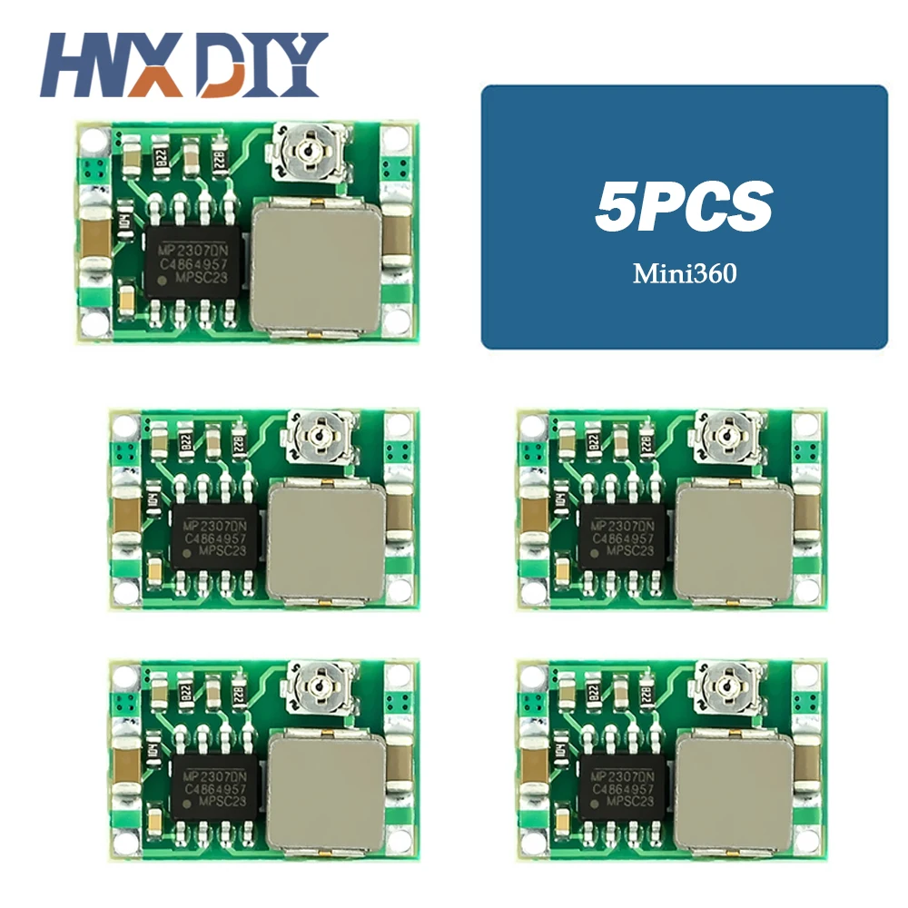 5/10Pcs Mini360 DC-DC Buck Converter Step Down Module 4.75V-23V Naar 1V-17V 17X11X3.8Mm SG125-SZ +