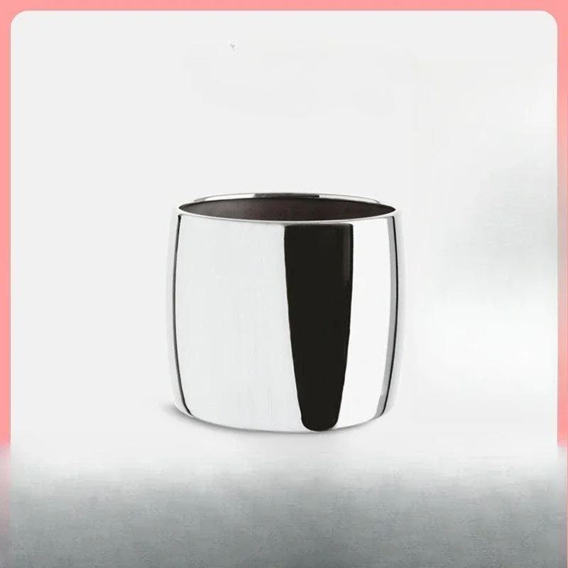Nordic style stainless steel ice bucket champagne bucket v red wine chilled beer thickened ice wine bucket advanced sense