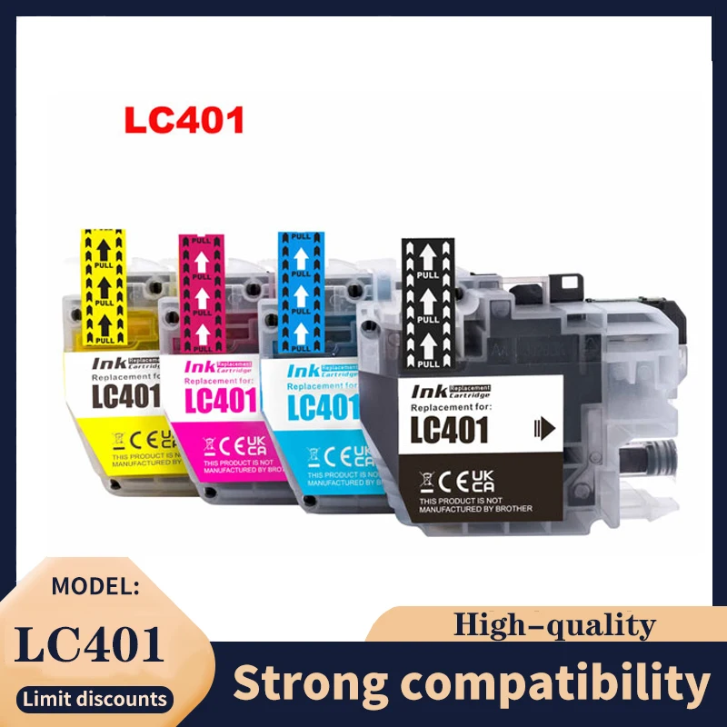 

Совместимый чернильный картридж LC 401 LC401XL для Brother LC401 401XL, зеркальный цветной чернильный картридж для принтера