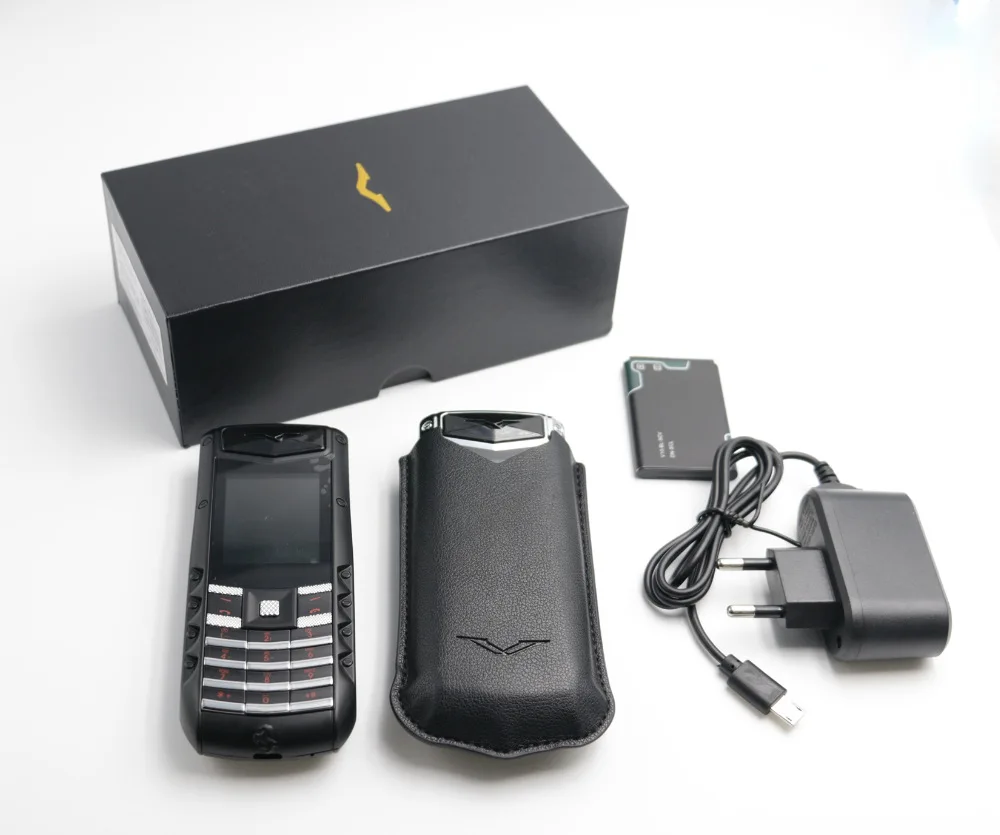 Imagem -06 - Vertu Ferrari-botão Reto Business Metal do Telefone Móvel para Homens Função Personalizada Luxo