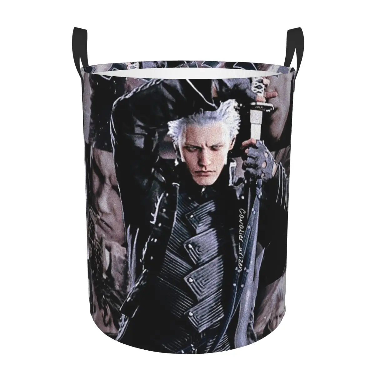 Vergil From The Devil May Cry Seri Dirty Laundry Baskets Folding Large Waterproof Clothes Storage Basket For Home Kids