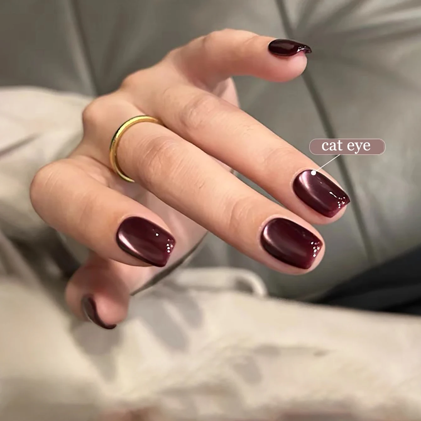 SHAKA 10ML 6 colori arancioni unghie dorate autunno e inverno sbiancamento perline di vetro cat eye gel smalto per unghie forniture per unghie nail art