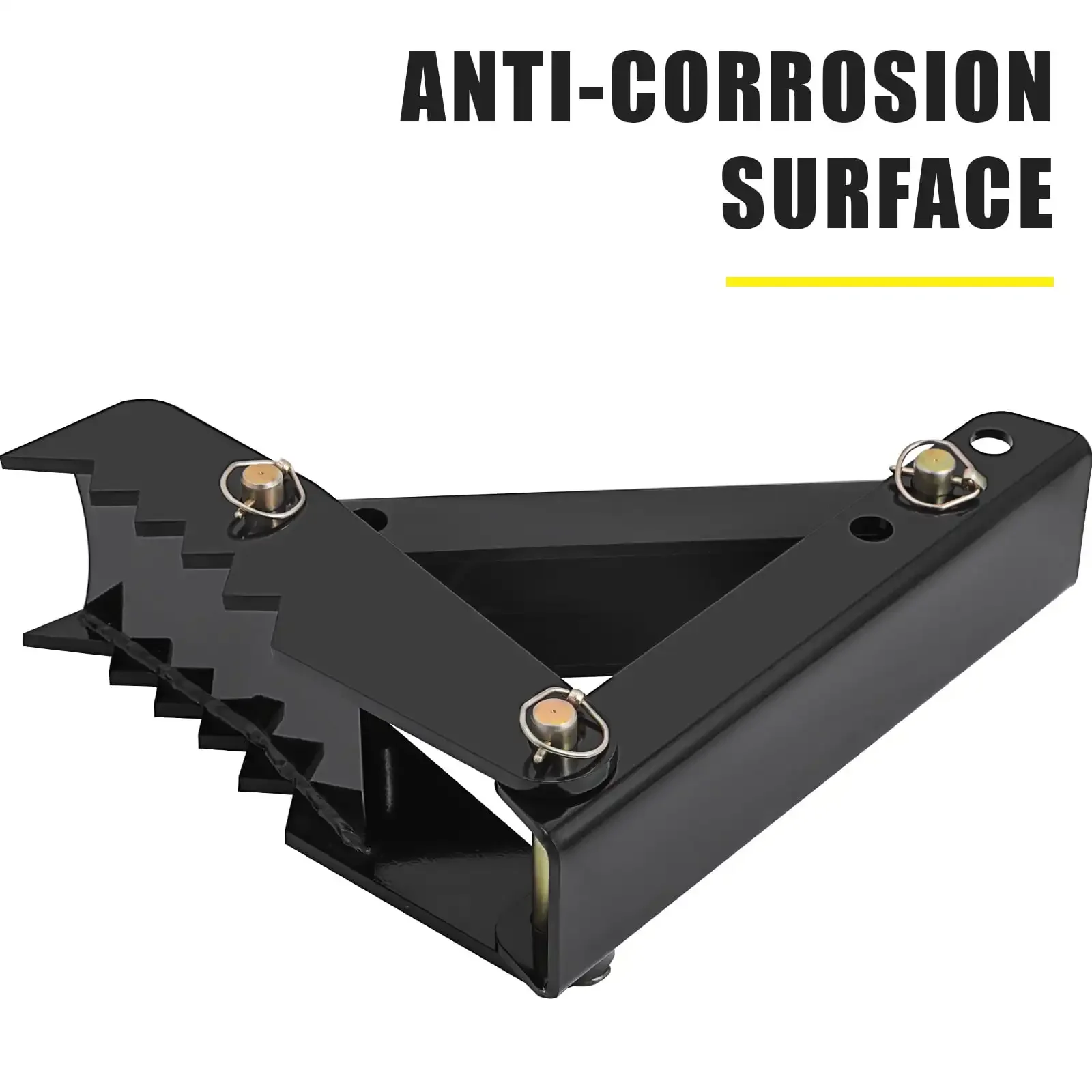 นิ้วหัวแม่มือแบคโฮ 18 ", ความหนาฟัน 1/2" นิ้วหัวแม่มือรถขุดหนัก, เชื่อมเหล็กสีดําบนอุปกรณ์เสริมนิ้วหัวแม่มือ