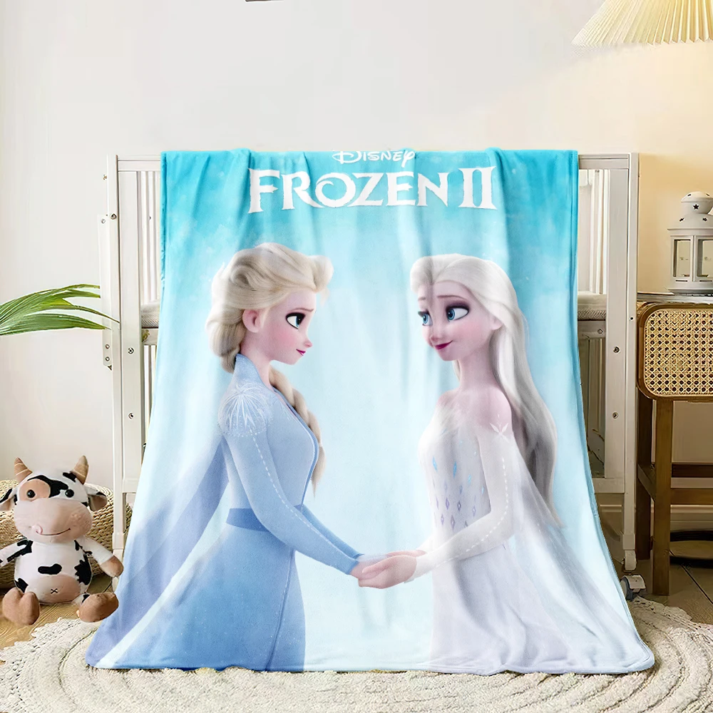 FROZEN HD Art Printed Blankets. Oversized  Sofa Bed Cover Soft and Hairy Blanket Soft Warm Flannel Throw Blankets Gift