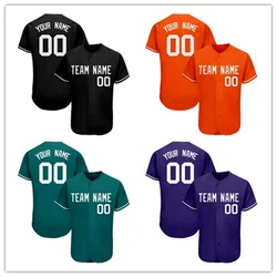 Custom Baseball Jersey for Men/Women/Youth，Printed Ball Jerseys Full Sublimated Team Name，Number，V-Neck Sport Shirts Outdoors